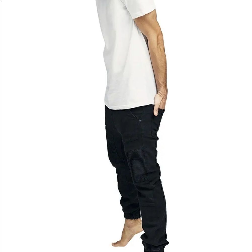 Wesc Black Denim Slim Fit Joggers!